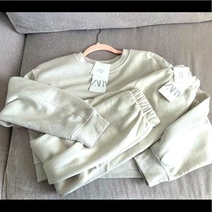 Zara two-piece sweatsuit